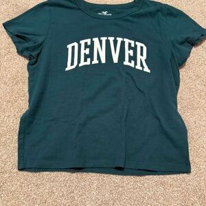 Hollister Teal Crew Neck Tee